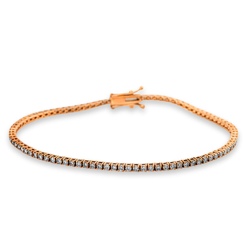 Armband 14 kt RG, 86 Brill. 1,65 ct, TW-si