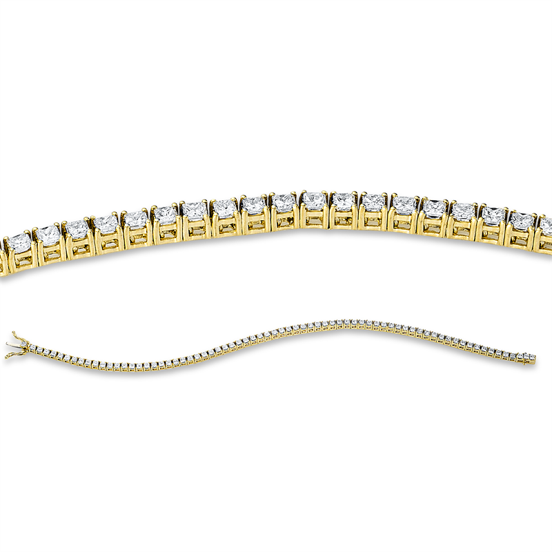 Armband 18 kt GG+WG, 72 Princ. 2,93 ct, TW-vsi