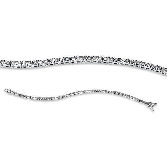 Armband 18 kt WG, 72 Brill. 1,00 ct, TW-si
