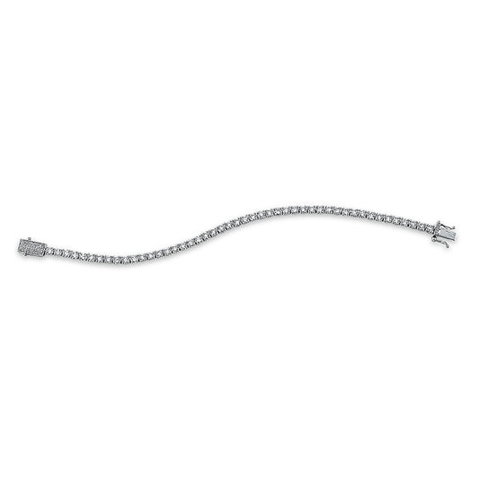 Armband 18 kt WG, 42 Brill. 10,04 ct, TW-si, 41 Brill. 0,12 ct, TW-si