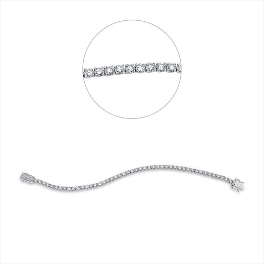 Armband 18 kt WG, 47 Brill. 8,98 ct, TW-si, 41 Brill. 0,12 ct, TW-si