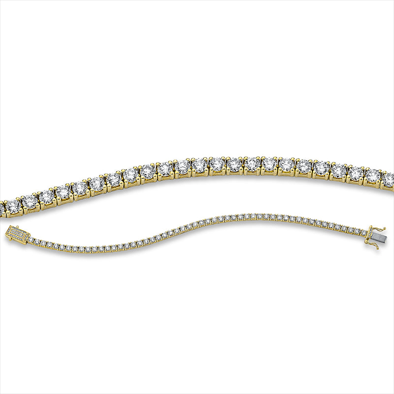 Armband 18 kt GG, 41 Brill. 0,12 ct, TW-si, 53 Brill. 5,41 ct, TW-si