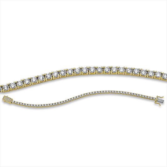 Armband 18 kt GG, 41 Brill. 0,12 ct, TW-si, 53 Brill. 5,41 ct, TW-si