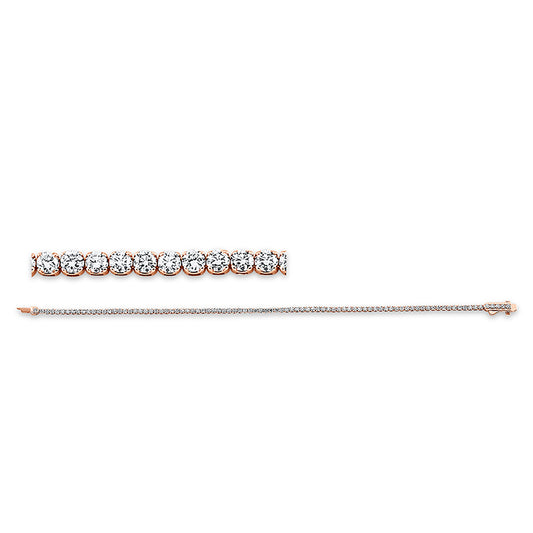 Armband 18 kt RG, 91 Brill. 2,00 ct, TW-si