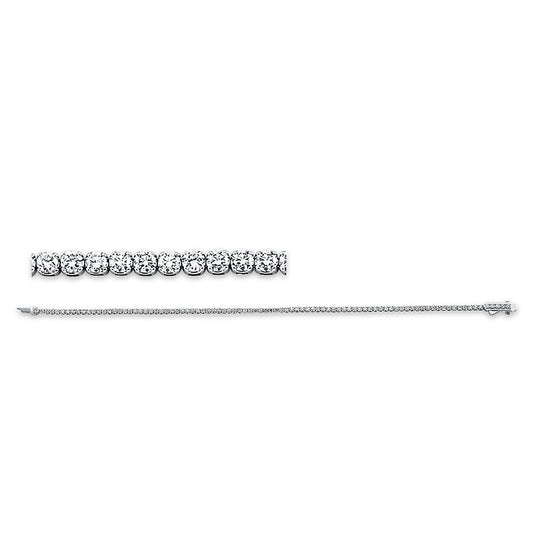 Armband 18 kt WG, 91 Brill. 2,00 ct, TW-si