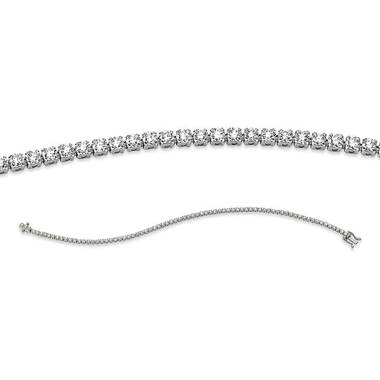 Armband 18 kt WG, 76 Brill. 2,96 ct, TW-si