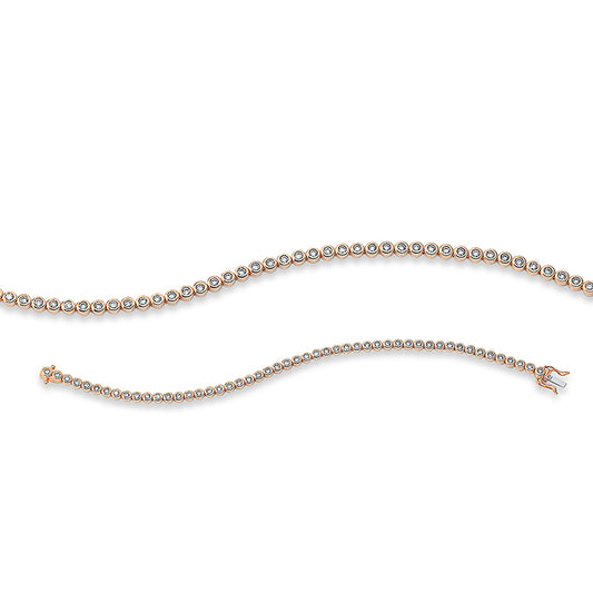 Armband 18 kt RG, 50 Brill. 1,50 ct, TW-si