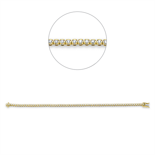Armband 18 kt GG+WG, 63 Brill. 1,51 ct, TW-si
