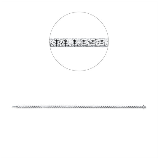 Armband 18 kt WG, 67 Brill. 2,50 ct, TW-si
