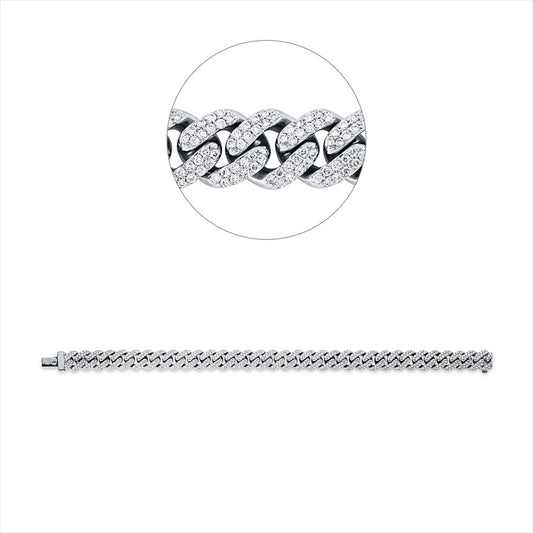 Armband 18 kt WG, 686 Brill. 3,01 ct, TW-si