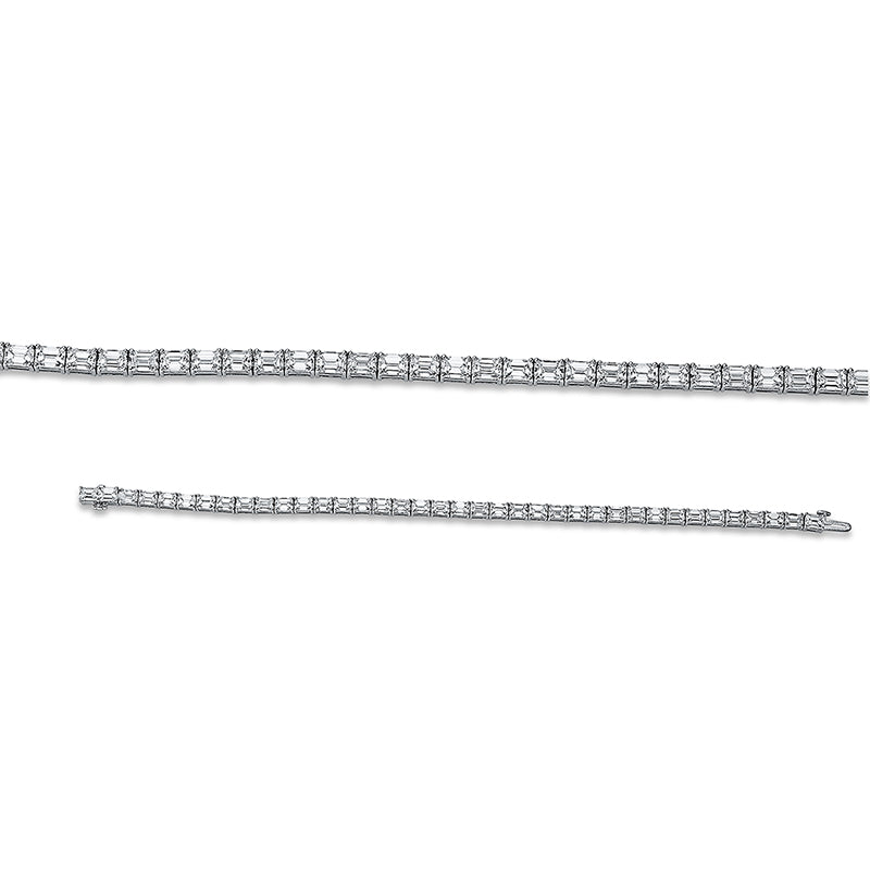 Armband 18 kt WG, 38 Sm.schliff 11,66 ct, D-F