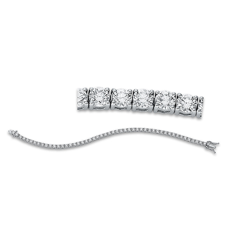 Armband 18 kt WG, 50 Brill. 6,00 ct, TW-si