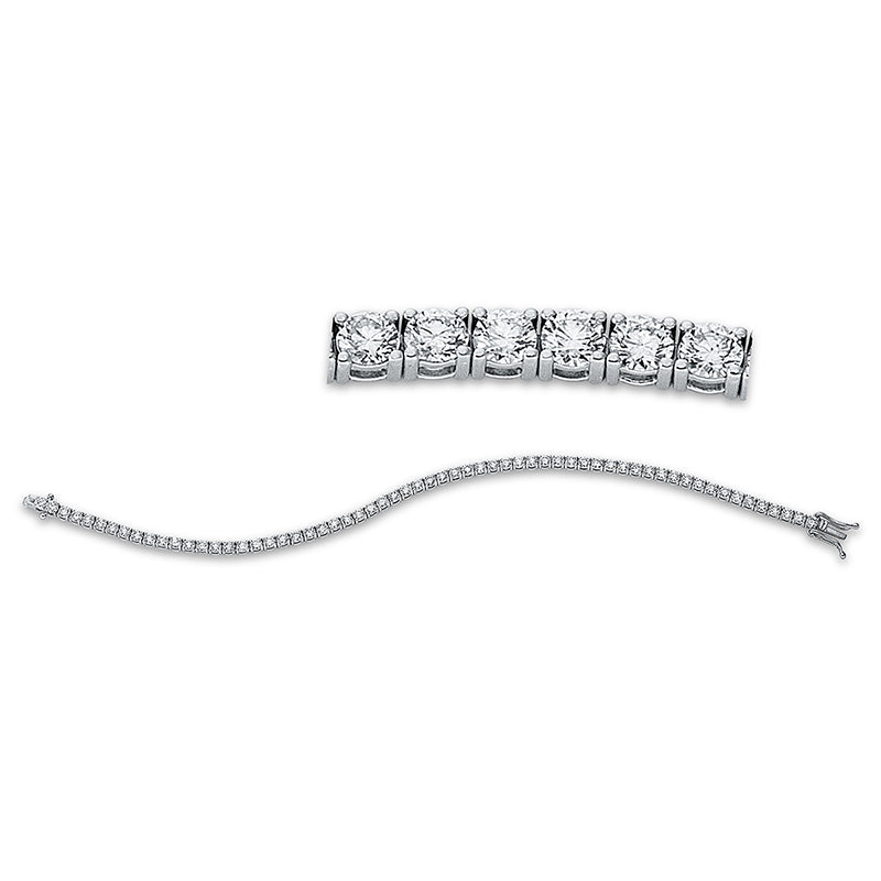 Armband 18 kt WG, 62 Brill. 4,96 ct, TW-si