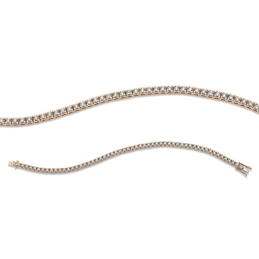 Armband 18 kt RG, 57 Brill. 2,01 ct, TW-si