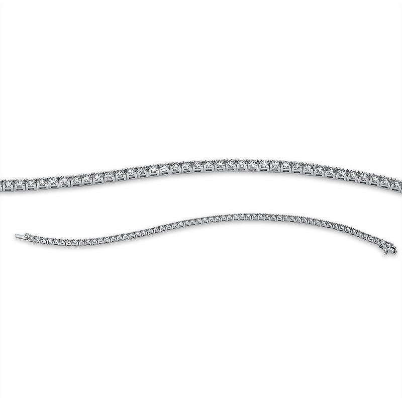 Armband 18 kt WG, 59 Brill. 4,72 ct, TW-si