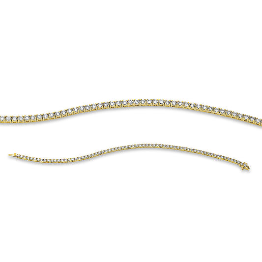 Armband 18 kt GG, 68 Brill. 3,01 ct, TW-si
