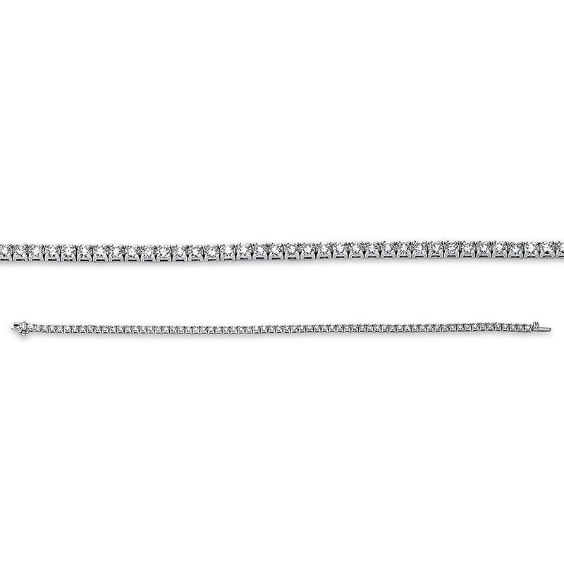 Armband 18 kt WG, 68 Brill. 3,17 ct, TW-si