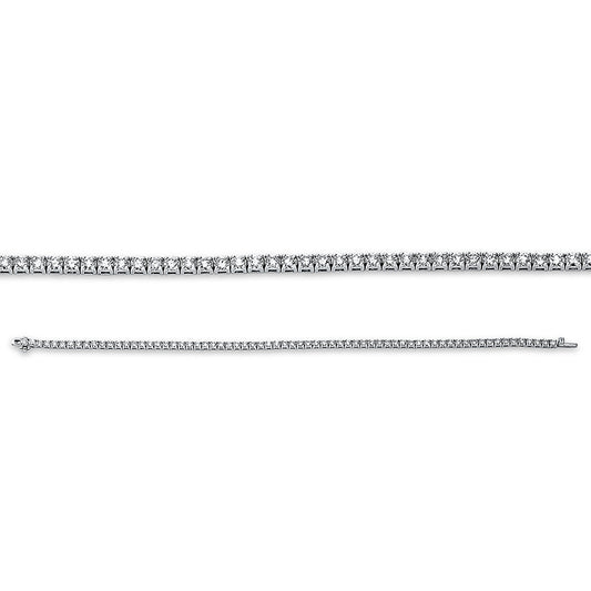 Armband 18 kt WG, 68 Brill. 3,17 ct, TW-si