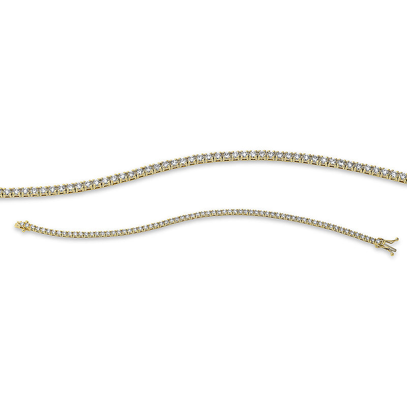 Armband 18 kt GG, 68 Brill. 2,64 ct, TW-si