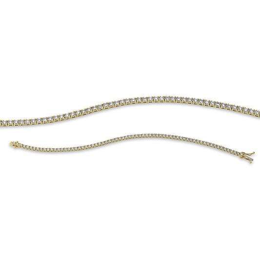 Armband 18 kt GG, 68 Brill. 2,64 ct, TW-si
