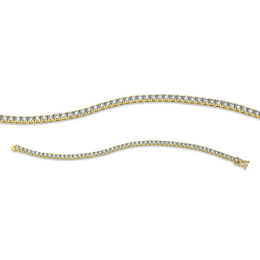 Armband 18 kt GG, 54 Brill. 6,31 ct, TW-si