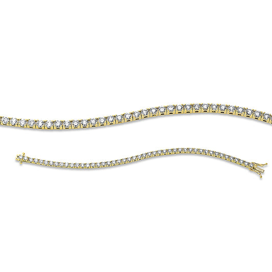 Armband 18 kt GG, 46 Brill. 6,72 ct, TW-si