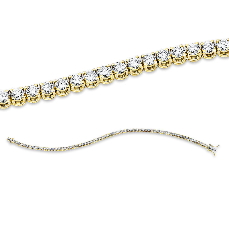 Armband 18 kt GG, 67 Brill. 3,00 ct, TW-si