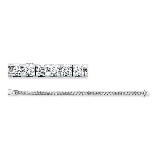Armband 18 kt WG, 43 Brill. 5,00 ct, TW-si