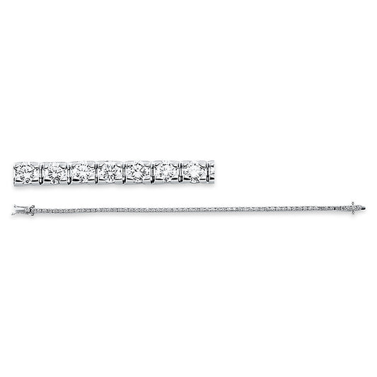 Armband 18 kt WG, 62 Brill. 3,10 ct, TW-si