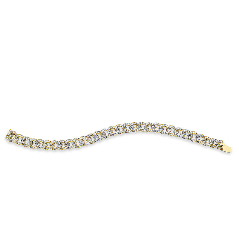 Armband 18 kt GG, 358 Brill. 9,80 ct, TW-vsi