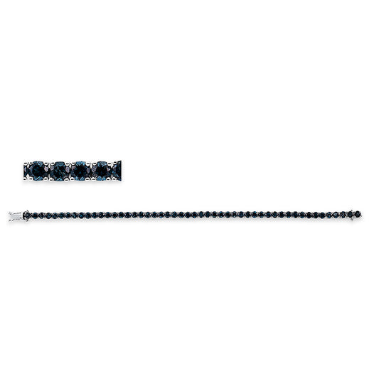 Armband 18 kt WG, 50 Topase 10,74 ct Lond. blue