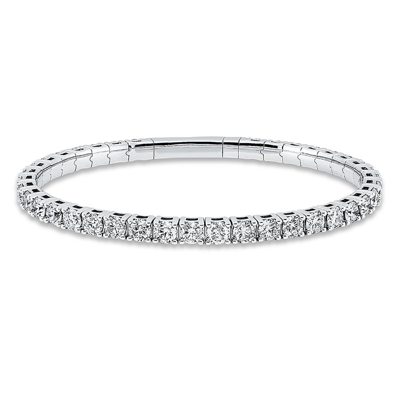 Armband 14 kt WG, 38 Brill. 7,75 ct, TW-pi