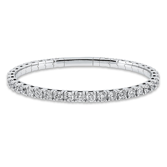 Armband 14 kt WG, 38 Brill. 7,75 ct, TW-pi