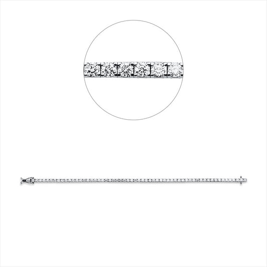 Armband 18 kt GG+WG, 59 Brill. 4,00 ct, TW-si