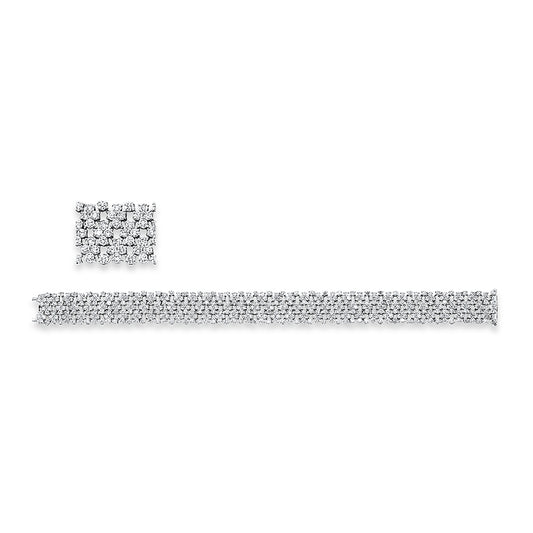 Armband 18 kt WG, 170 Brill. 11,61 ct, TW-si