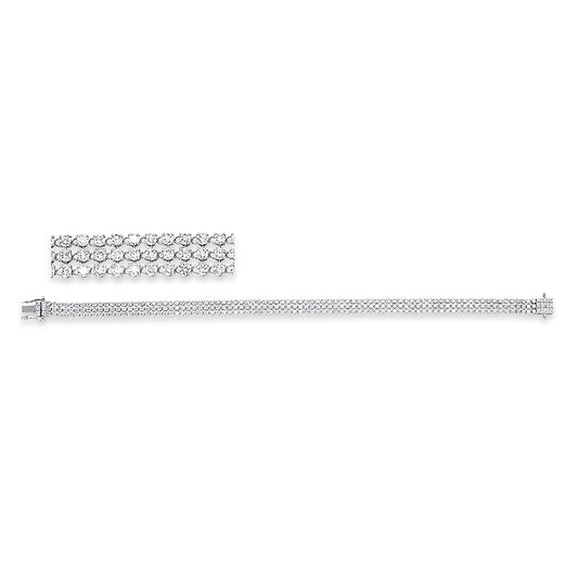 Armband 18 kt WG, 178 Brill. 2,63 ct, TW-si