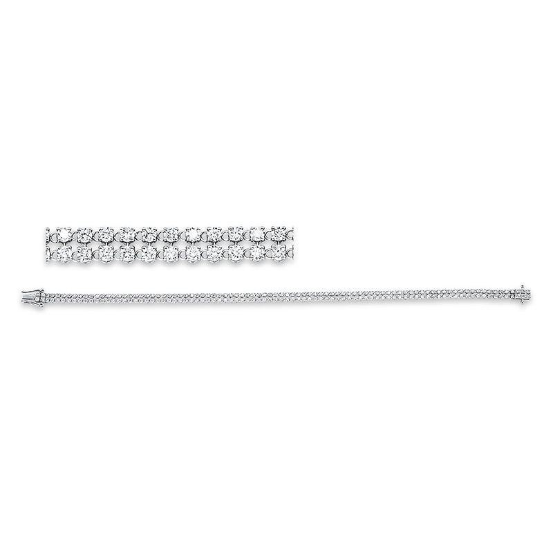 Armband 18 kt WG, 267 Brill. 3,69 ct, TW-si