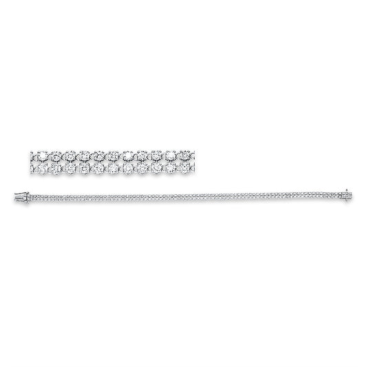 Armband 18 kt WG, 267 Brill. 3,69 ct, TW-si