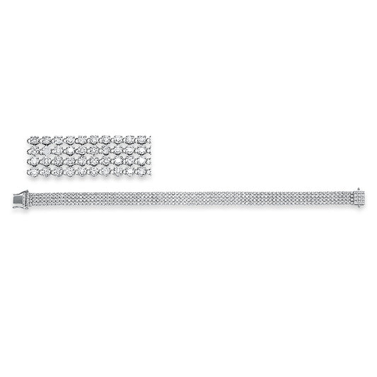 Armband 18 kt WG, 356 Brill. 4,97 ct, TW-si