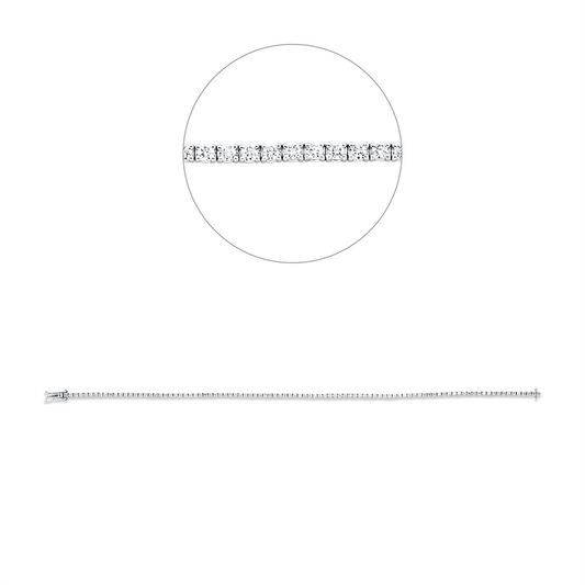 Armband 18 kt WG, 95 Brill. 1,05 ct, TW-si