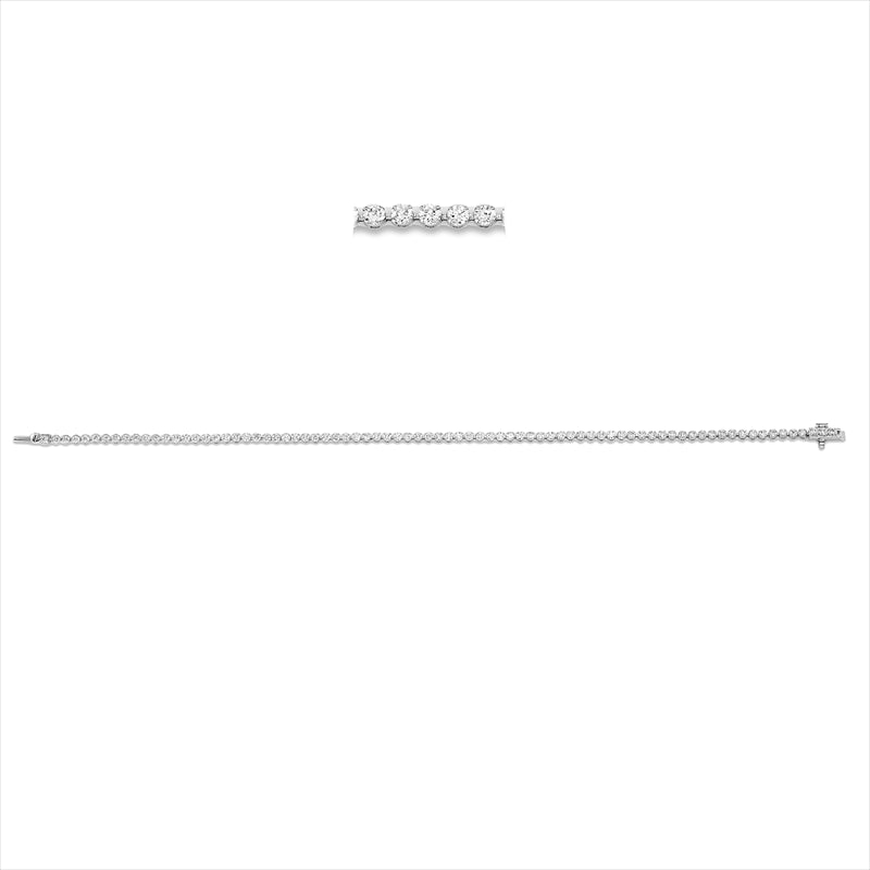 Armband 18 kt WG, 79 Brill. 1,90 ct, TW-si