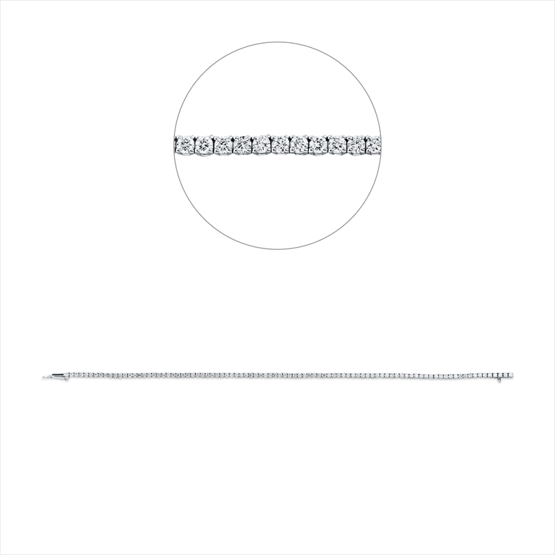 Armband 18 kt WG, 99 Brill. 0,96 ct, F-si