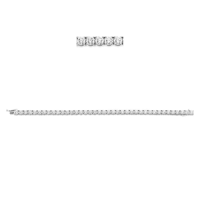 Armband 18 kt WG, Premium Edition, 39 GIA's, 15 Brill. 4,52 ct, F-vvs2, 13 Brill. 3,90 ct, TW-vsi, 1 Brill. 0,30 ct, TW-vvs2, 10 Brill. 3,00 ct, F-vsi