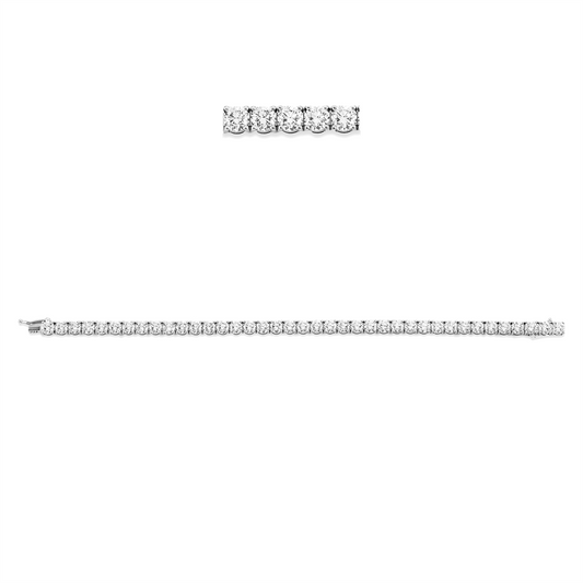 Armband 18 kt WG, Premium Edition, 39 GIA's, 15 Brill. 4,52 ct, F-vvs2, 13 Brill. 3,90 ct, TW-vsi, 1 Brill. 0,30 ct, TW-vvs2, 10 Brill. 3,00 ct, F-vsi
