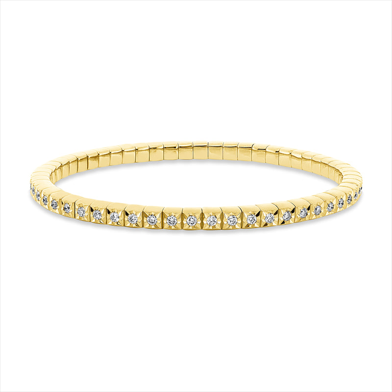 Armband 18 kt GG, 56 Brill. 1,50 ct, TW-si