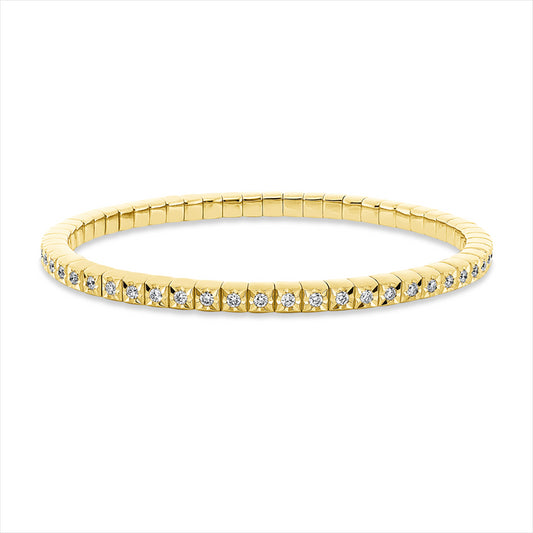 Armband 18 kt GG, 56 Brill. 1,50 ct, TW-si