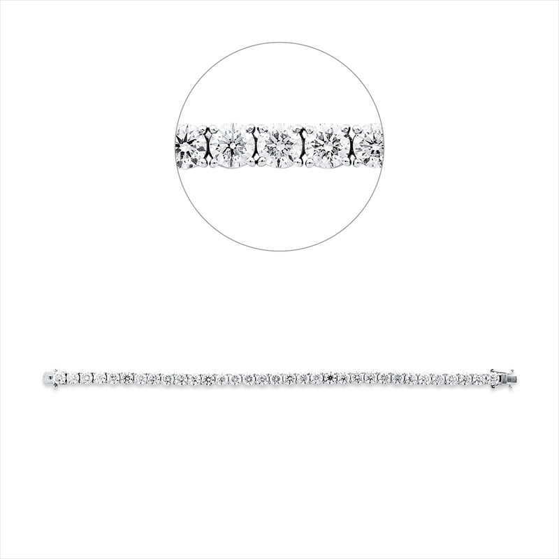 Armband 18 kt WG, 33 Brill. 16,64 ct, TW-si