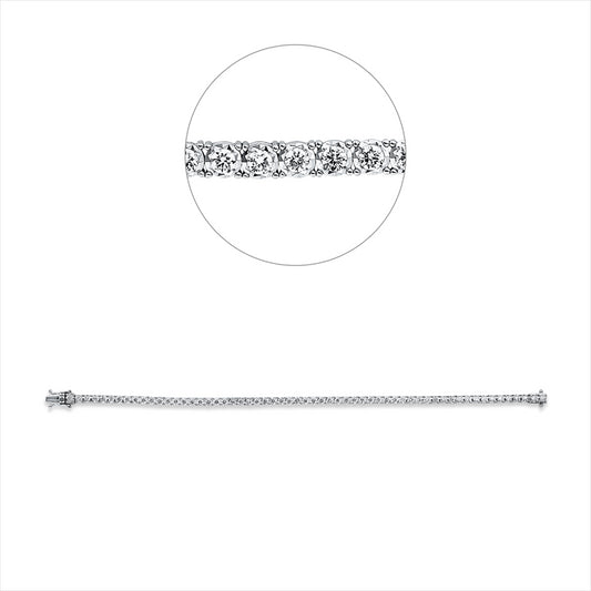 Armband 18 kt WG, 59 Brill. 1,91 ct, TW-vsi