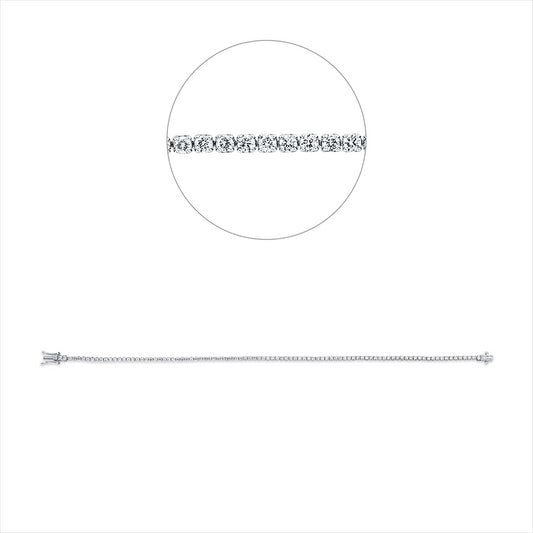 Armband 18 kt WG, 97 Brill. 1,36 ct-si