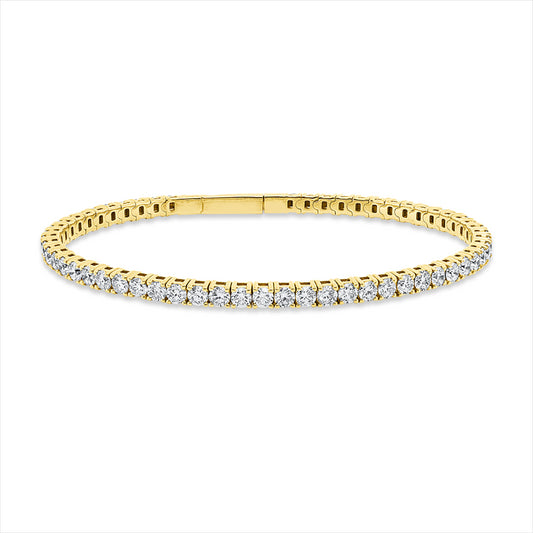 Armband 18 kt GG, 57 Brill. 4,80 ct, TW-si